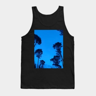 The trees are are watching us from a clear blue night sky Tank Top